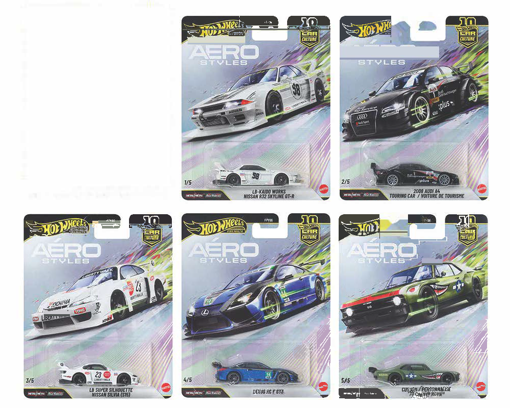 (Pre-Order) Hot Wheels Car Culture — Aero Styles (Set / Case )U