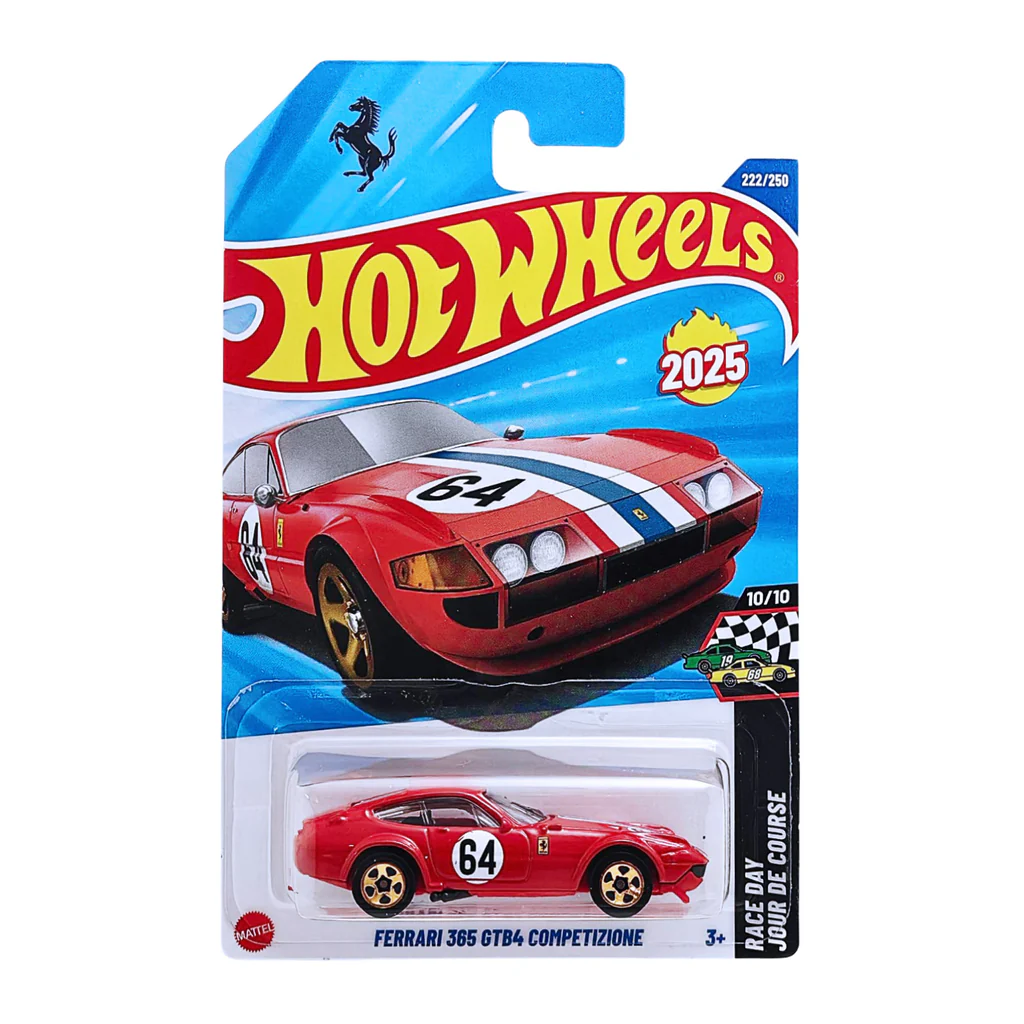 Hot Wheels 2025 Ferrari 365 GTB4 Competizione - Race Day #222/250