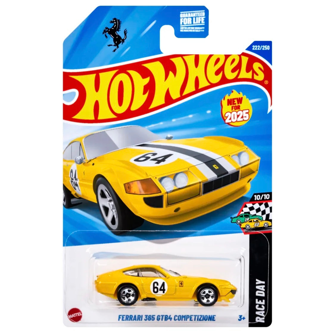 Hot Wheels 2025 Ferrari 365 GTB4 Competizione - Race Day #222/250