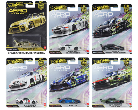 (Pre-Order) Hot Wheels Car Culture — Aero Styles (Set / Case )U